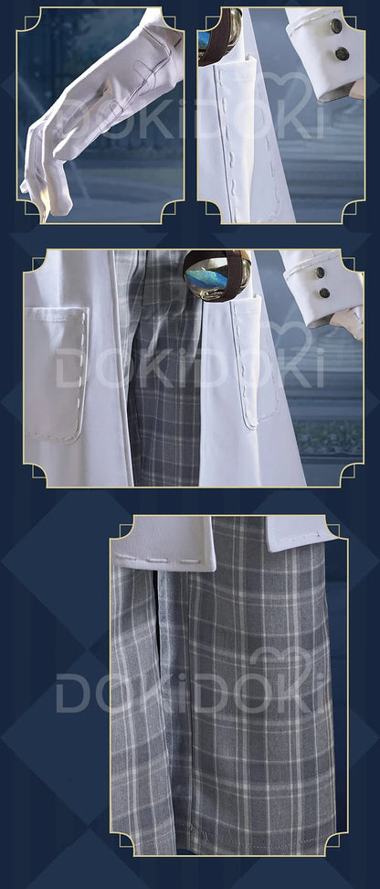 Gatto Embalmer Cosplay Costume Game Identity V【XS-2XL】DokiDoki-R Undertaker Aesop Carl Gatto Cosplay Men Costume Plus Size