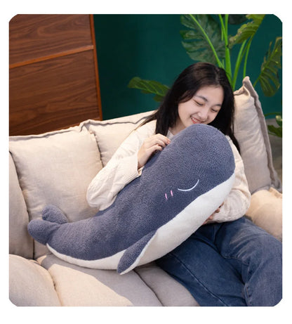 1pc 25CM Cartoon Super Soft Plush Toys Sea Animal Big Blue Whale Soft Toy Stuffed Animal Fish Lovely Children's birthday gifts
