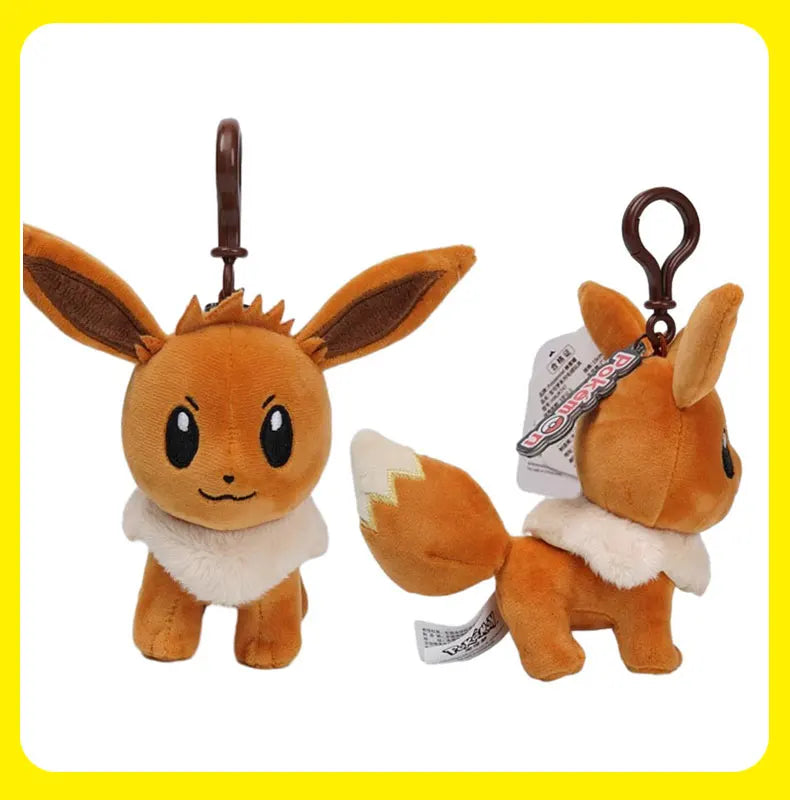 Pokemon Pikachu Mew Squirtle Charmander Kawaii Plush Toy Pendant School Bag Backpack Pendant Key Ring Small Doll Birthday Gift