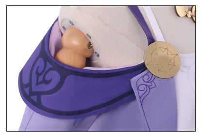 Cyrene Cosplay Costume Wig Dress Honkai Star Rail Uniform Headwear Amphoreus Carnival Halloween Party for Women Girls Role Play