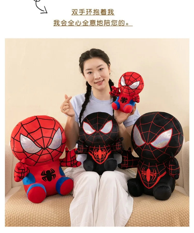 Spider Man Plush Dolls Toys 25/35/45CM Marvel Figure Model Plushies Stuffed Doll Home Room Decor Peluche Pillow Birthday Gifts