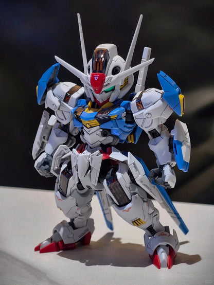 SUPA MGSD Aerial SD Q-Version Mecha Warrior Action Figure Model Toy Collectible with Detachable Parts Assembly GK Gifts