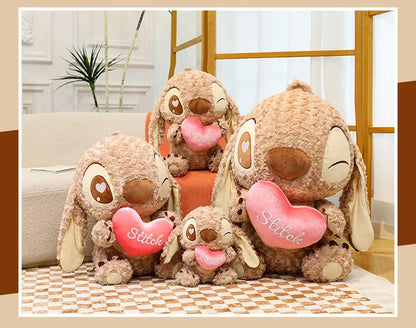 45/60/70cm Big Size Curly Stitch Disney Anime Plush Stuffed Doll Kawaii Coffee Plushies Pillow Ornaments Children's Holiday Gift