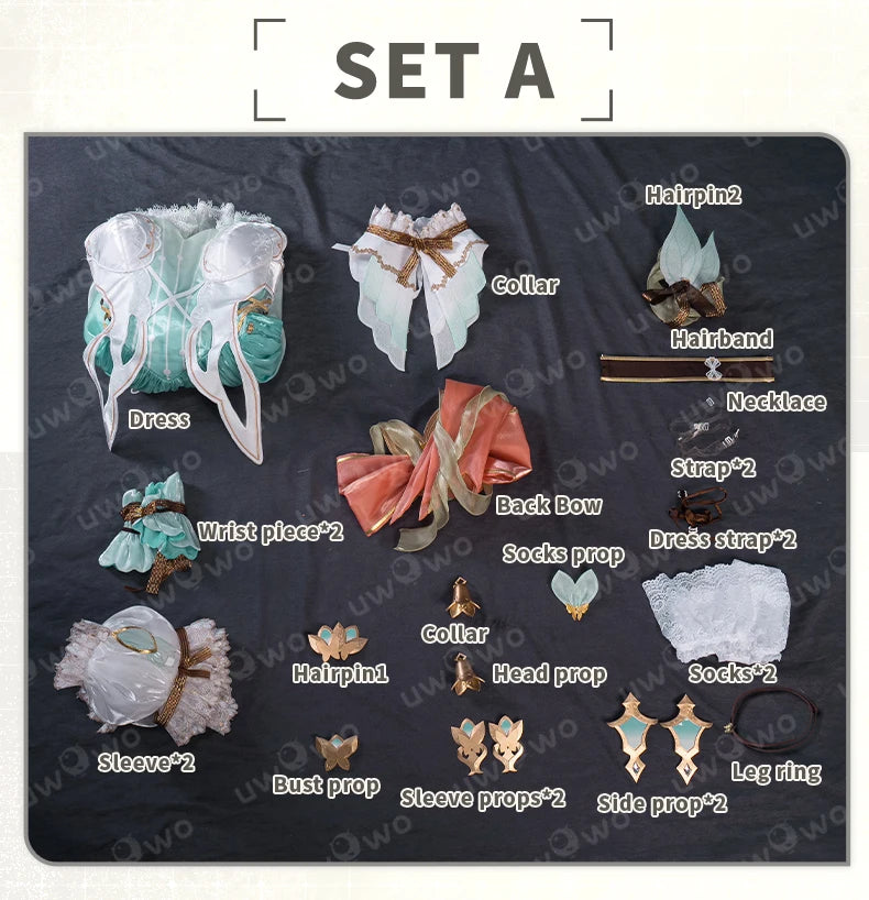 IN STOCK UWOWO Firefly Cosplay Game Honkai Star Rail Fanart Firefly Fairy Princess Cosplay Costume Halloween Costume