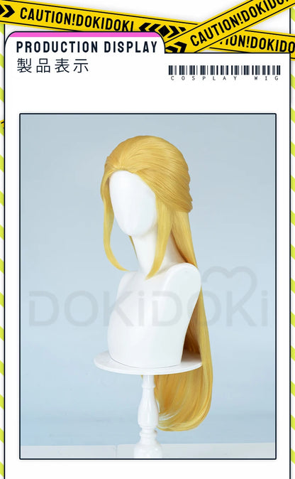 IN STOCK Princess Wig Game Cosplay DokiDoki Wig Women Cartoon Long Short Yellow Linkk Princess Cosplay Hair Free Cap Wig
