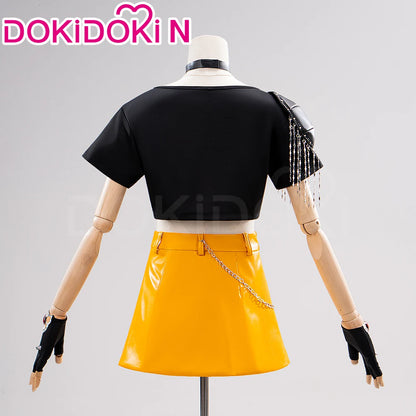 【Last Batch】IN STOCK Miraa Cosplay Costume Cosplay【S-3XL】DokiDoki-N Women Halloween Costume Black Yellow Suits Plus Si