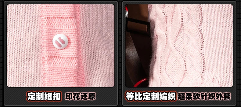 Zenless Zone Zero Ukinami Yuzuha Cosplay Costume Wig Skirt Sweater Uniform Headwear Spook Shack Halloween Party for Women Girls