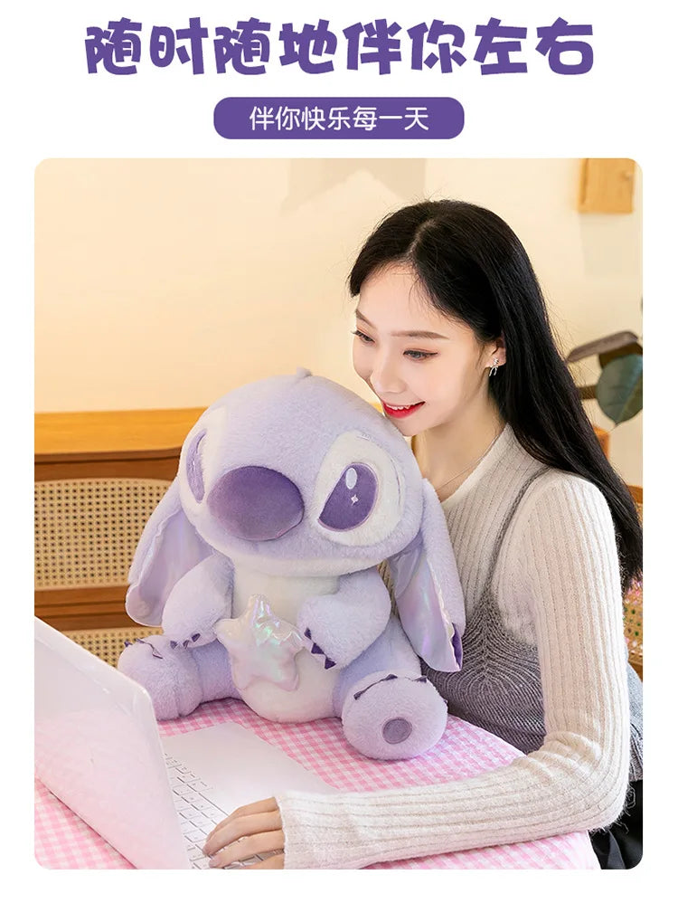 80CM Large Big Size Disney Stitch Cartoon Anime Plush Stuffed Doll Room Decoration Children Pillow Cute Peluche Ornaments Gifts