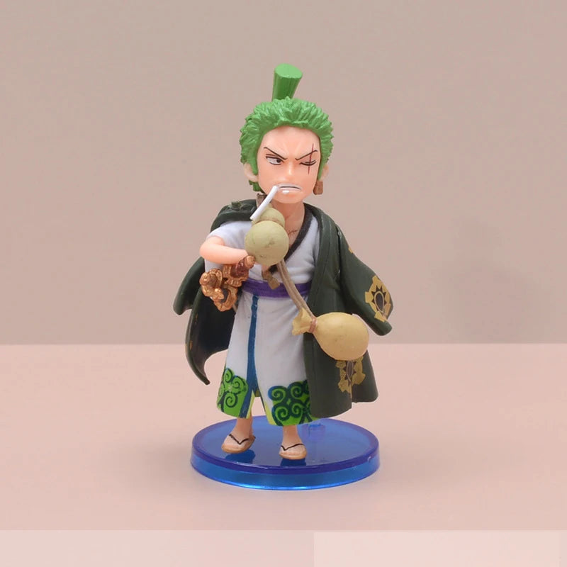 Hot 10Pcs/set One Piece Anime Figure Luffy Sanji Nami Zoro Chopper Frank Robin PVC Action Figure Model Children Dolls Gift Toys