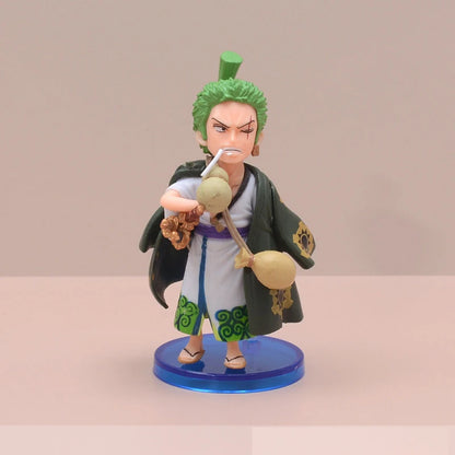 Hot 10Pcs/set One Piece Anime Figure Luffy Sanji Nami Zoro Chopper Frank Robin PVC Action Figure Model Children Dolls Gift Toys