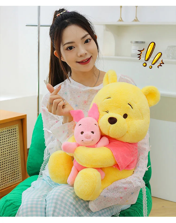 35/45/60cm Big Size Disney Winnie Anime Plush Stuffed Doll Room Decor Plushies Pillows Kawaii Ornaments Children's Holiday Gifts