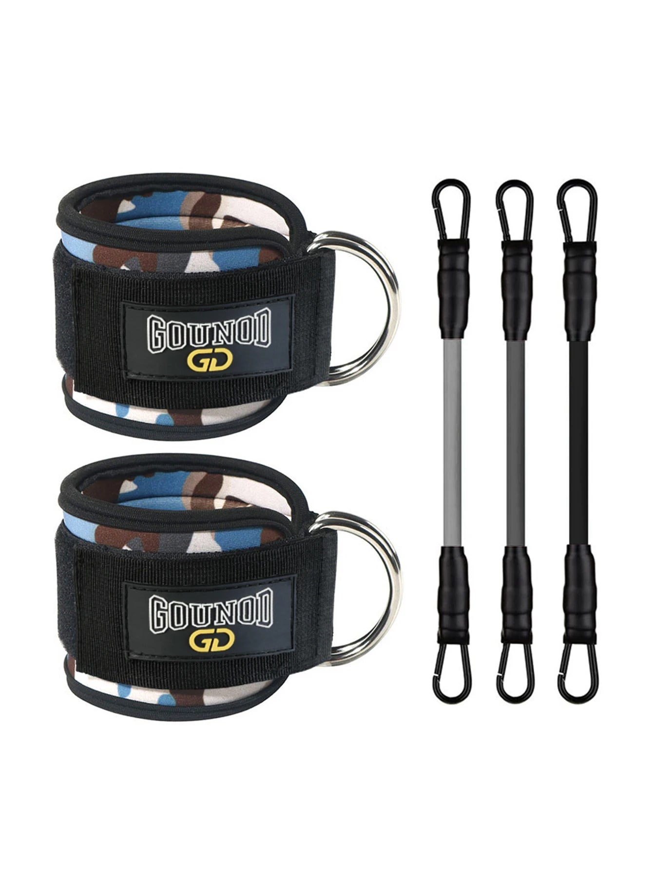 Fitness Ankle Band Padded Double D-Ring Adjustable Weight Leg Training Support 1pc/2pc/3pc
