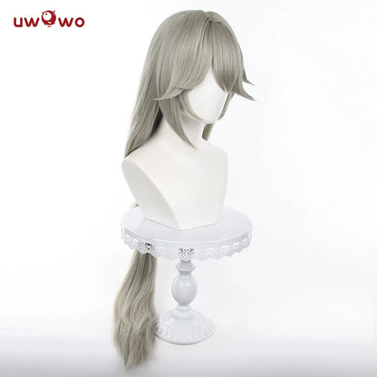 IN STOCK UWOWO Game Zenless Zone Zero/ZZZ Rina Alexandrina Maid Dress Wig Cosplay Hair Long Grey Hair