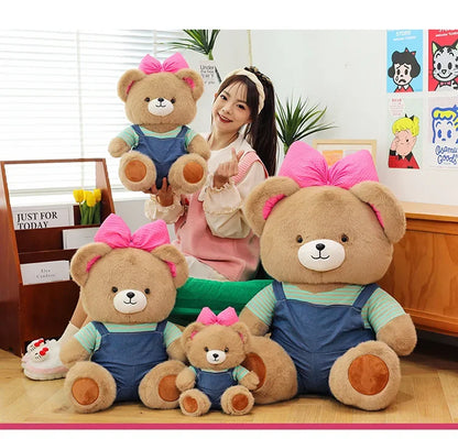 Cute Classic Butterfly Feifei Bear Plush Toys Kawaii Bow Tie Bear Plushie Pillow Stuffed Soft Dolls for Kids Girls Lover Gifts