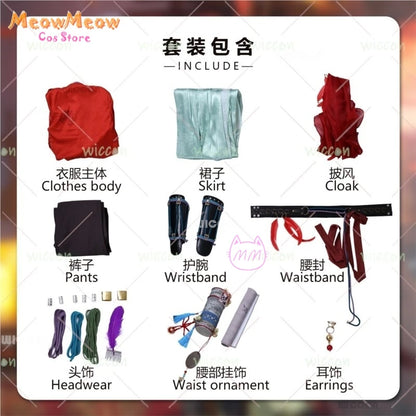 Anime Where Winds Meet An Liuli Guanyin Cosplay Set Polyester - suit / XXL