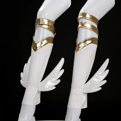 Anime New Panty Stocking with Garterbelt Pantiel Panty Anarchy Cosplay Costume Angel Skirt Wings Halloween for Women Girls Prop