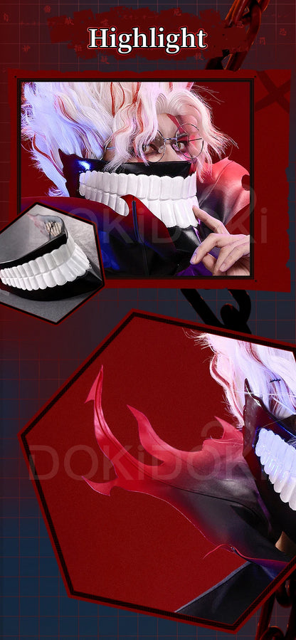 IN STOCK【S-3XL】Okarun Takakura Ken Cosplay Costume Anime Dandadan DokiDoki-SR Men Mask Halloween DAN DA DAN Okarun Plus Size