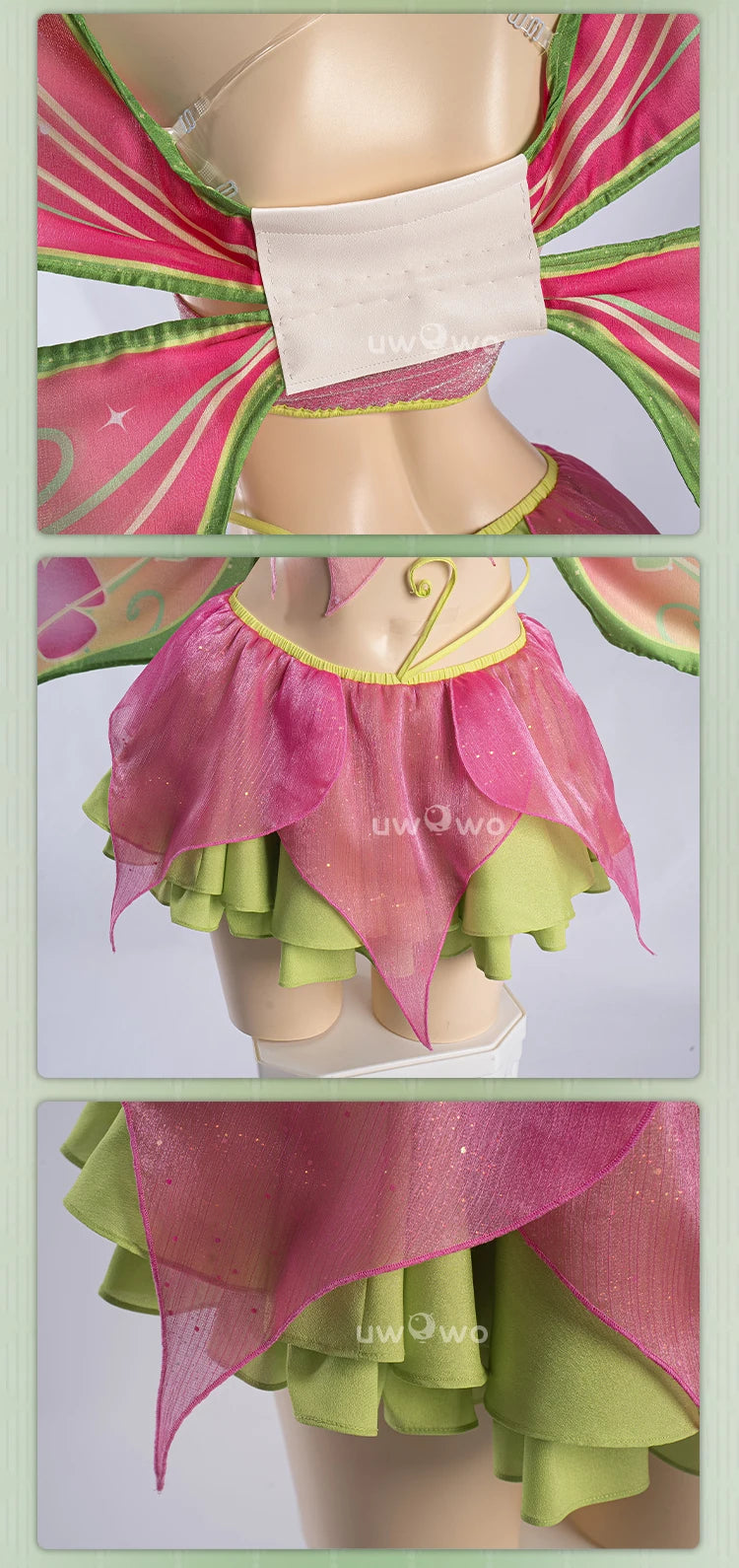PRE SALE UWOWO Flora Cosplay Anime Flora S4 Fairy Club Transformation Cosplay Costume S-3XL Halloween Costume
