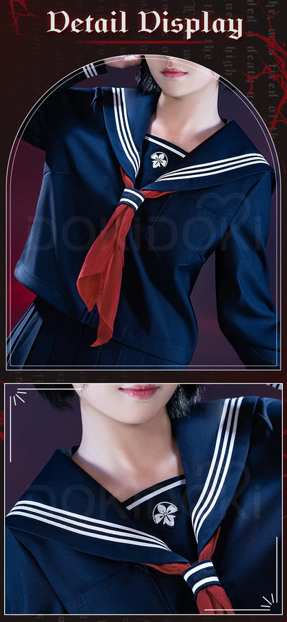 IN STOCK Shimizu Hinako Cosplay Costume Anime【S-2XL】DokiDoki-R Women School JK Uniform Dress Cosplay Halloween Plus Size