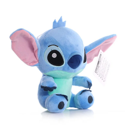 12-20cm Disney Stitch Mickey Minnie Plush Keychain Models Kawaii Cartoon Stuffed Plush Dolls Toys Anime Baby Kids Birthday Gifts
