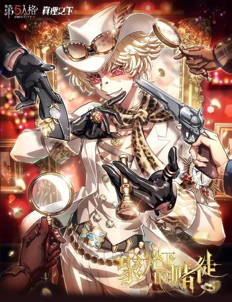 Identity V Prospector Cosplay Costume Norton Campbell Uniform Hat Gambler in The Spotlight Halloween for Women Men Carnival Prop