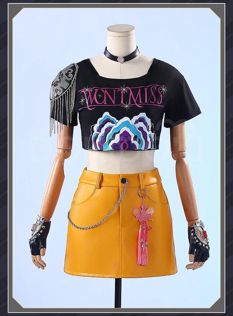 【Last Batch】IN STOCK Rumii Zoeyy Miraa Cosplay Costume【XS-3XL】DokiDoki-R Women Yellow Suit Rumii Miraa Costume Plus Size