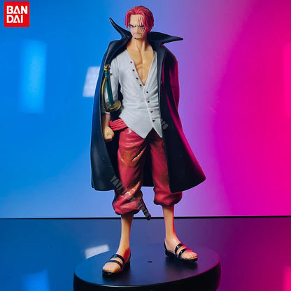 Hot 18cm One Piece Anime Figure Red Hair Shanks Action Figures Cartoon Figure Model PVC Doll Collection Decoration Kid Toy Gift