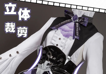 Zenless Zone Zero Vivian Cosplay Costume Wig Dress Uniform Headwear Mockingbird Carnival Halloween Party for Women Girls Props