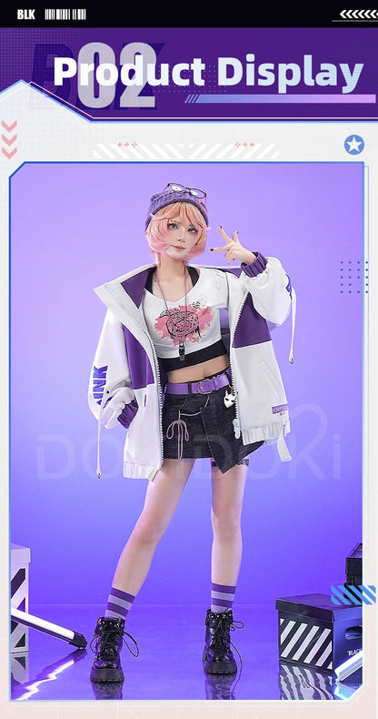 Tracy Reznik Mechanic Cosplay Costume Game Identity V DokiDoki-SR Phantom Girl Lock Core BLK Tracy Women Dress Cosplay