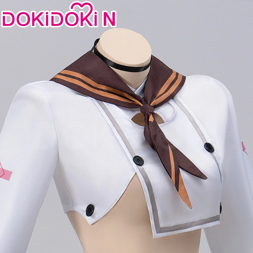 IN STOCK Bureido Cosplay Costume Game【S-3XL】DokiDoki-N Women Sexy White Dress Bureido Maid Costume Plus Size