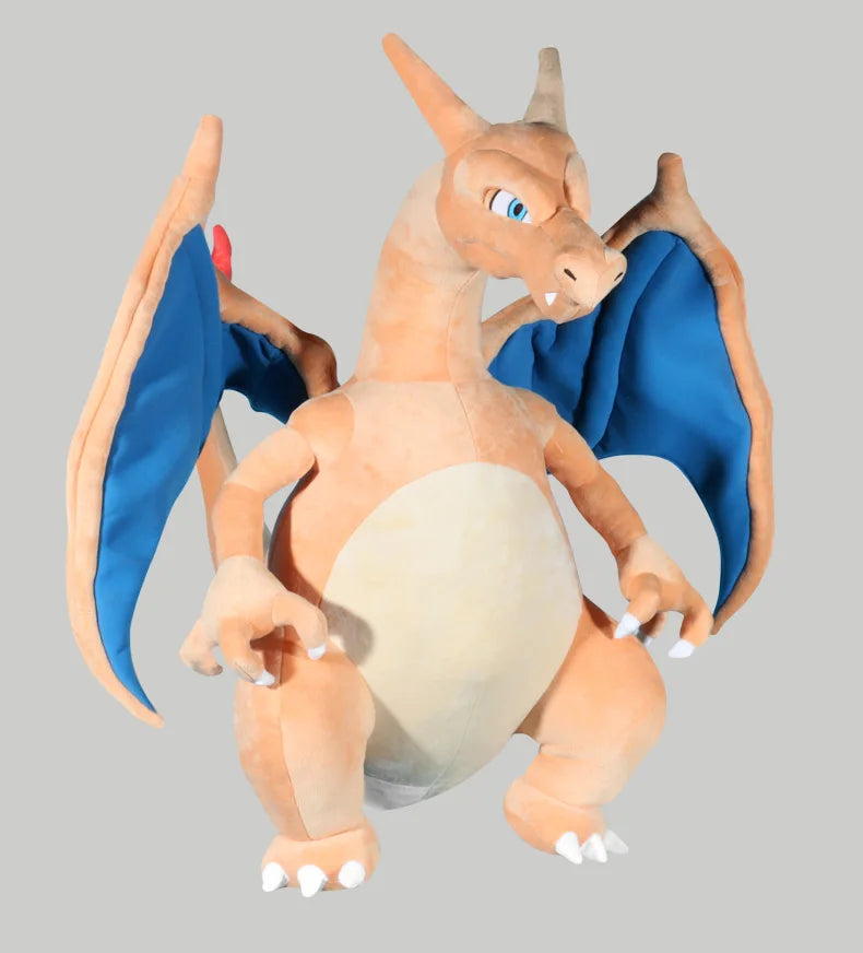 80CM Big Size Pokemon Charizard Plushies Cartoon Anime Peluche Kawaii Ornament Stuffed Comfortable Soft Doll Children Toy Gift