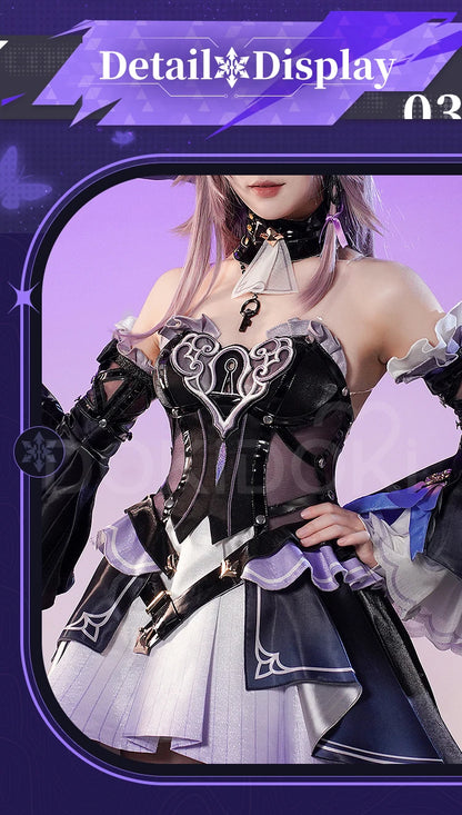 IN STOCK The Herta Cosplay Costume Game Honkai: Star Rail DokiDoki-SR HSR Women Cosplay The Herta Halloween Costume Wig