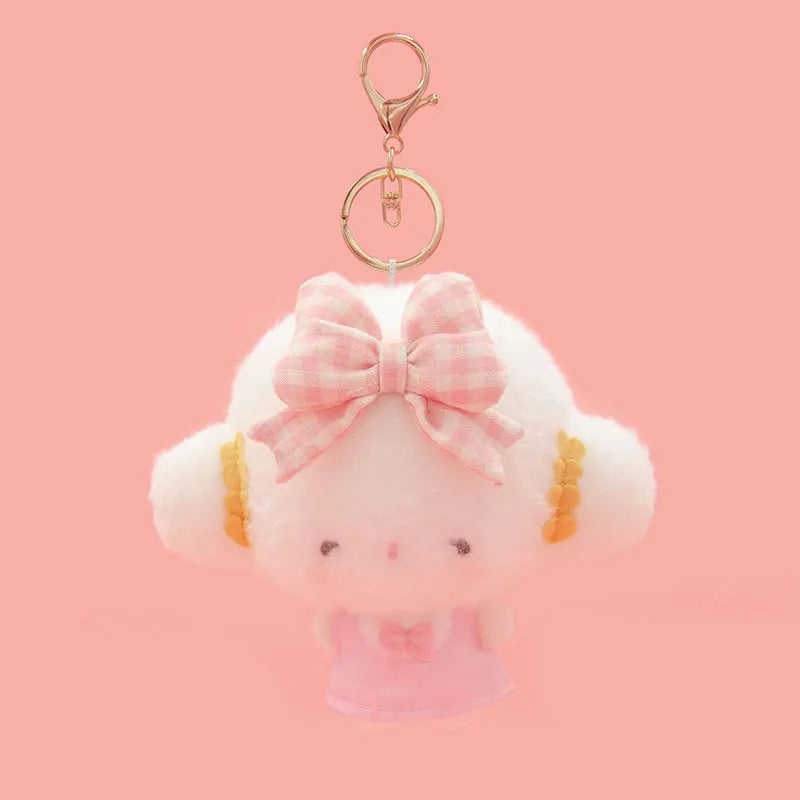 Sanrio New Kawaii Cute Cogimyun Kogimyun Plush Keychain Kids Stuffed Plush Toys Small Pendant Birthday Gifts For Children Girls