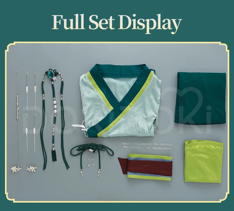 Maomao Cosplay Costume Anime The Apothecary Diaries DokiDoki-R Women Green Dress Mao Mao Xidu Banquets Cosplay Halloween