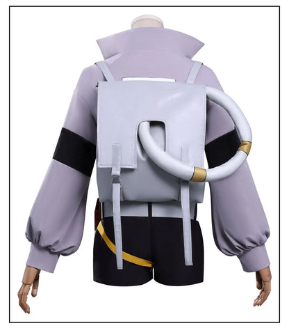 Anime Gachiakuta Riyo Reaper Cosplay Costume Uniform Jacket Short Backpack Akuta Cleaners Halloween Party for Women Girls iCoser