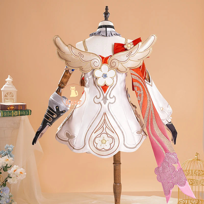 Honkai Star Rail Tribbie Cosplay Costume Wig Dress Uniform Headwear Wings Game Props Halloween Party for Women Girls Carnival