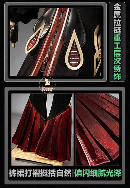 Zenless Zone Zero Isolde Cosplay Costume Wig Uniform Headwear Pendant Halloween Party Women Girls Props Game Role Play Outfit