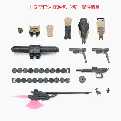 In Stock EW Model GM Spartan Accessories Package HG 1/144 RGM-79S General Package Assembly Model Kit Change Parts Action Figure