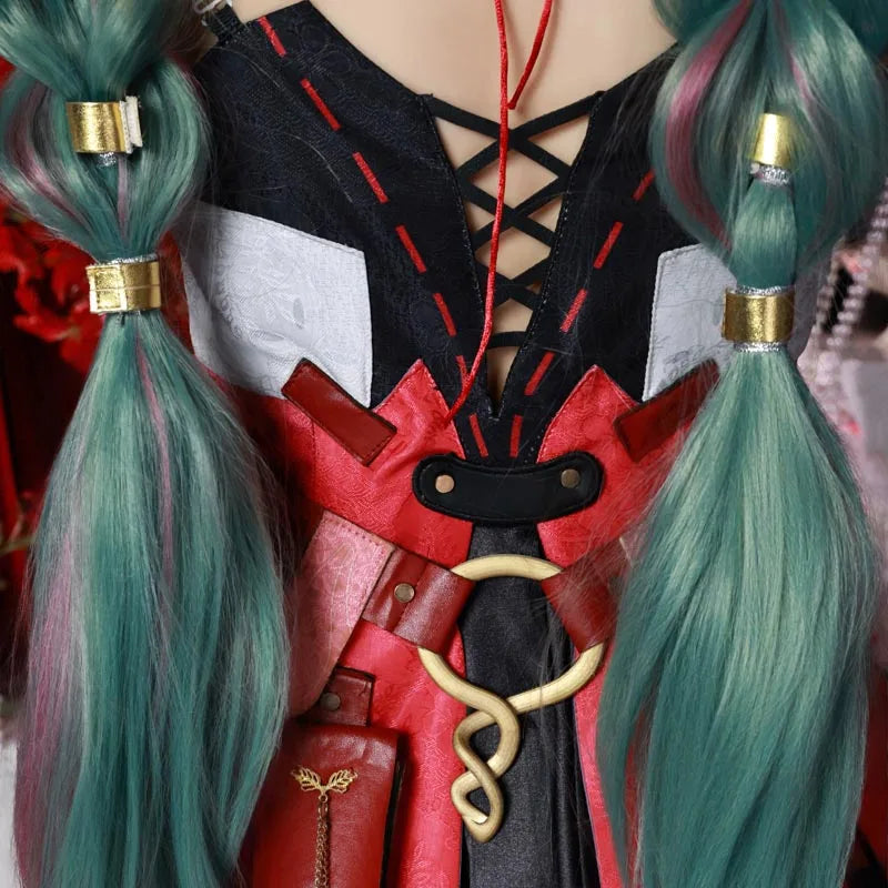 Wuthering Waves Phrolova Cosplay Costume Dress Wig Earrings Fractsidus Halloween Party for Women Girls Carnival Accessory iCoser