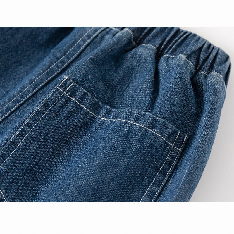 Toddler Boy Denim Shorts 1 to 2 3 4 5 6 7 Years 2024 Blue Kids Girl Jeans Shorts Black Soft Cotton Children Short Pants Clothing