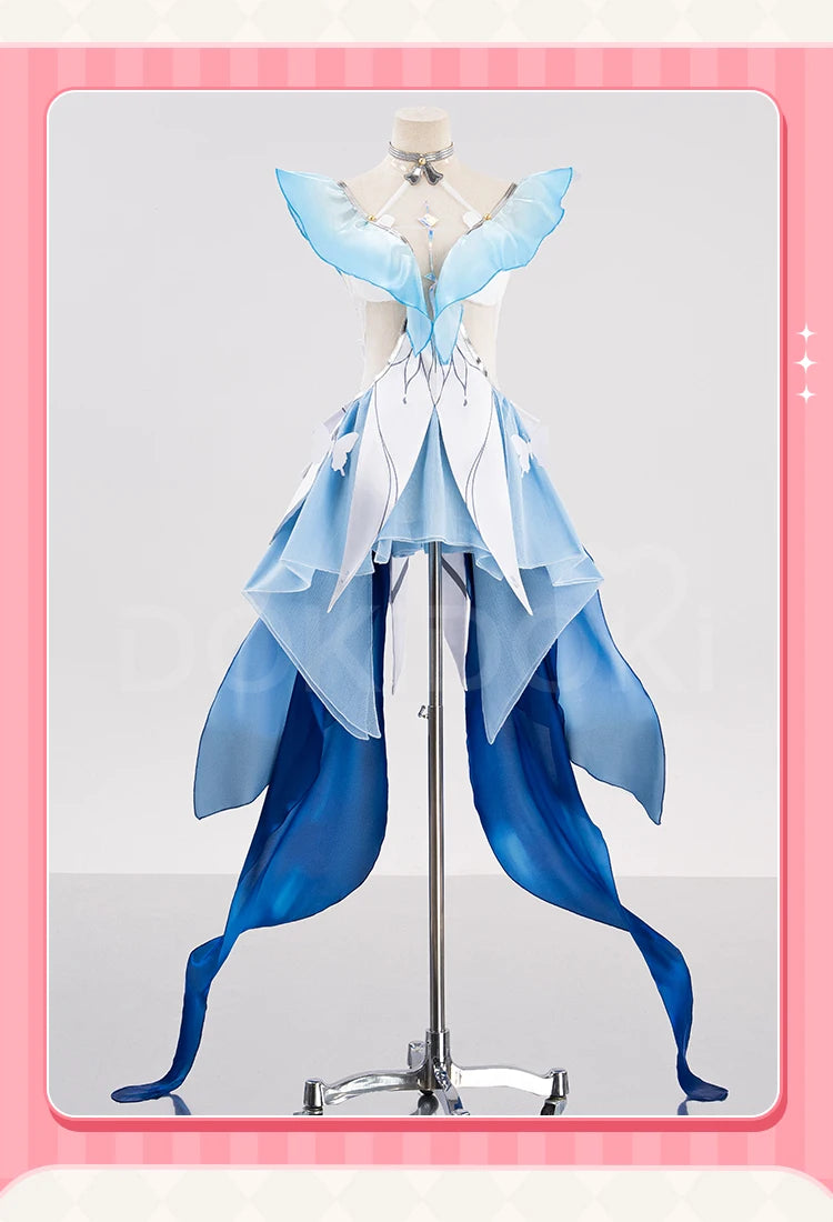 IN STOCK The Shorekeeper Cosplay Costume Game Wuthering Waves【XS-3XL】DokiDoki-N Women Blue Christmas Costume Dress Plus Size