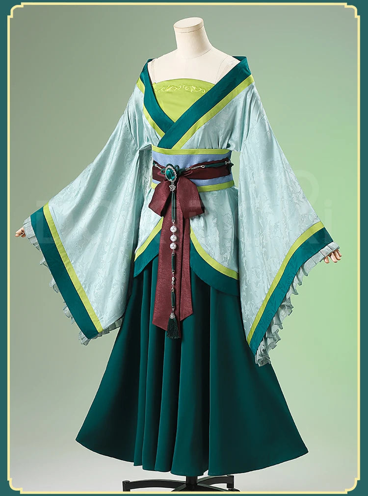 Maomao Cosplay Costume Anime The Apothecary Diaries DokiDoki-R Women Green Dress Mao Mao Xidu Banquets Cosplay Halloween