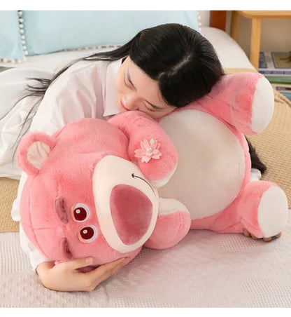 40/55/70cm Super Big Size Lotso Disney Cartoon Anime Plush Stuffed Doll Kawaii Room Decoration Plush Pillow Kids Holiday Gift