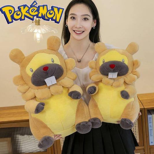 45/55/70CM Big Size Pokemon Bidoof Plush Cartoon Anime Plushies Soft Pillow Doll Kawaii Stuffed Plushie Ornament Gifts for Kids