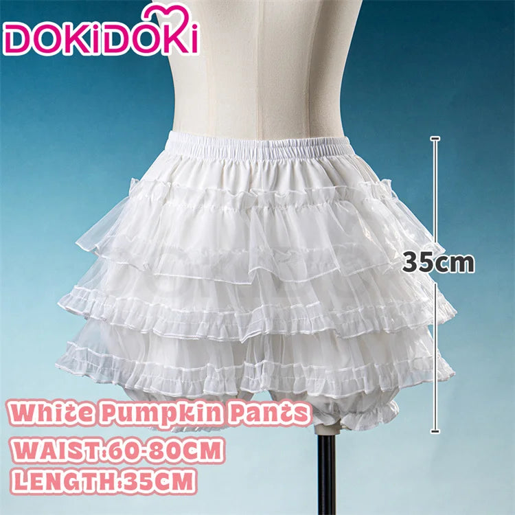 IN STOCK Underskirt Petticoats Bustle Cosplay Props DokiDoki Halloween Skirt Dress Petticoats Long Short White Black Bustle
