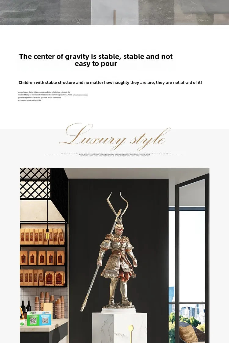 93cm Anime Monkey Figure SonGoku Garage Kit Resin Material Figurine Action Figures Model Children Toy Gift Collectible Figurines