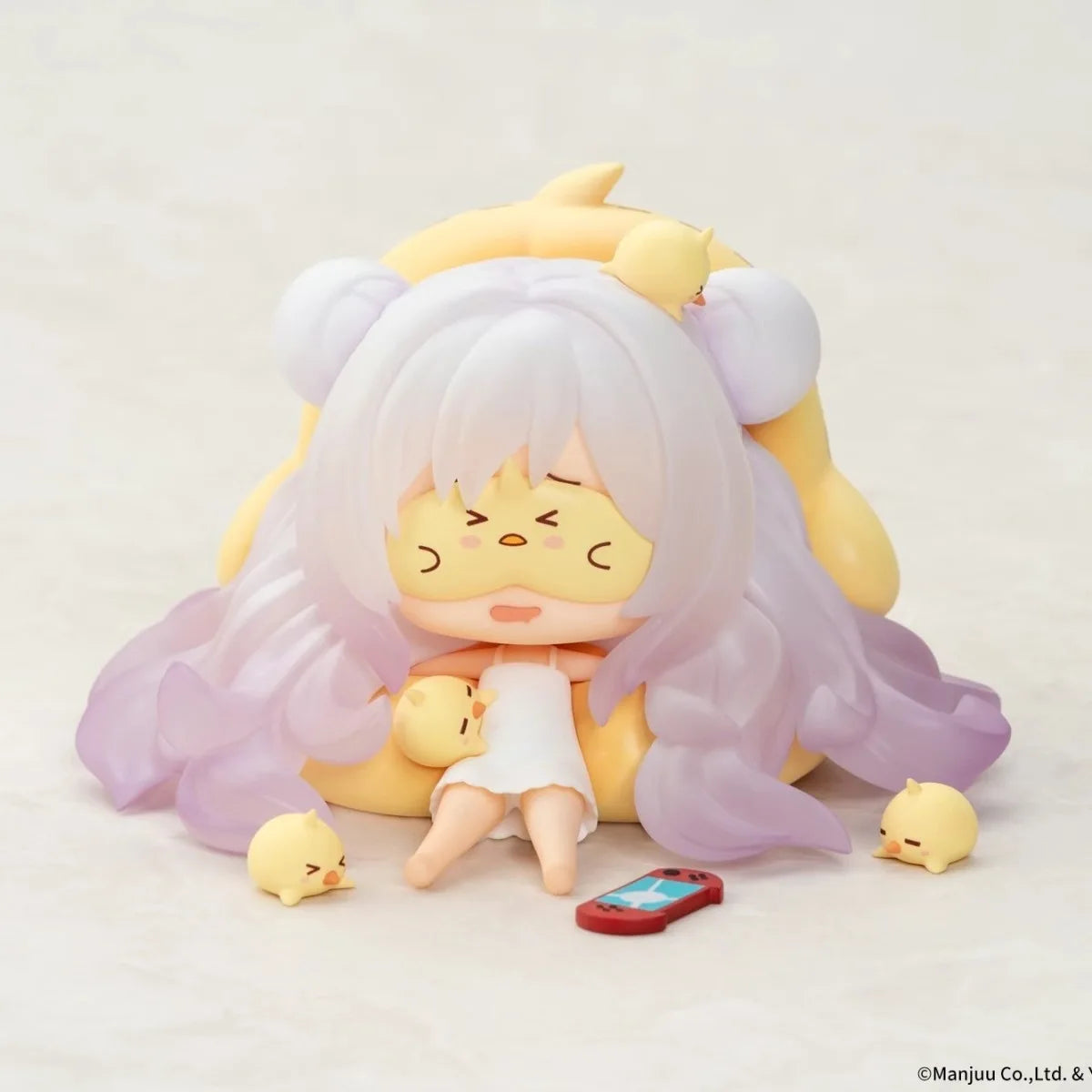 8CM Anime Game Azur Lane MNF Le Malin Figure JUUs Time Sitting Model Toy Gift Collection Aciton Figure Comes with Eye Mask