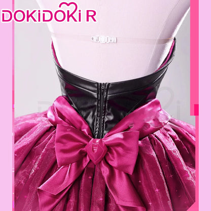 Dva Cosplay Costume Game DokiDoki-R Women Pink Dress Sexy Dva Costume Halloween Cosplay