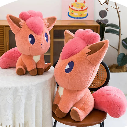 35/65cm Vulpix Pokemon Plush Toys Anime Cartoon Fox Large Pokémon Doll Plushie Kawaii Stuffed Gift for Kids Xmas Birthday