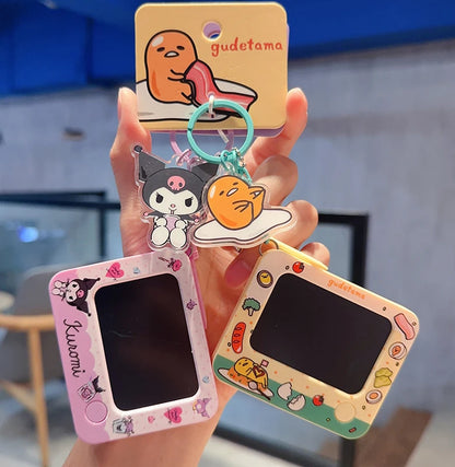 Genuine Sanrio Hello Kitty Kuromi Melody Pachacoo Cinnamoroll Hangyodon Gudetama Writ Boar Graffiti Toy Keychain Birthday Gift